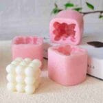 Bubble mum kalıbı 5×5 cm silikon mum kalıbı