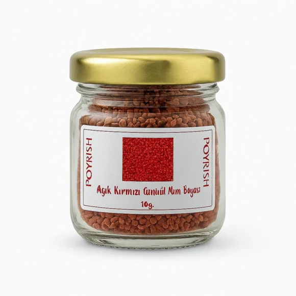 açık kırmızı granül mum boyası 10 gr