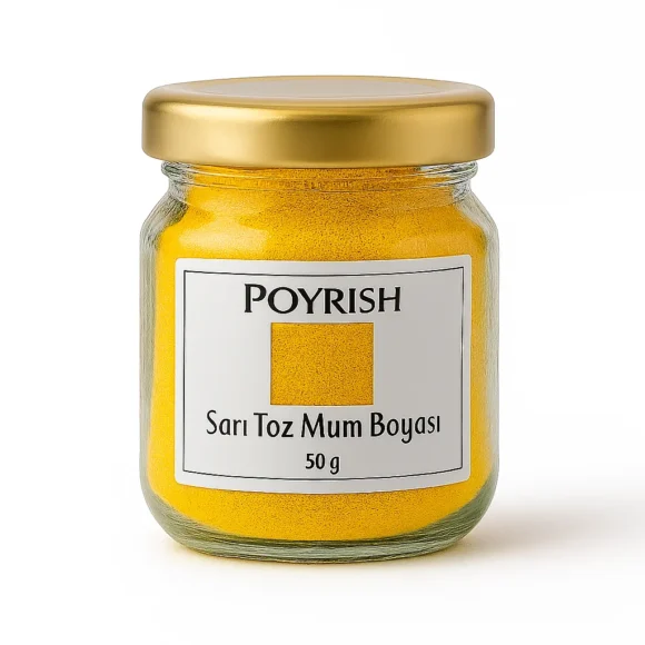 sarı toz mum boyası 50 gr