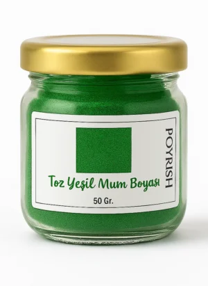 yeşil toz mum boyası 50 gr