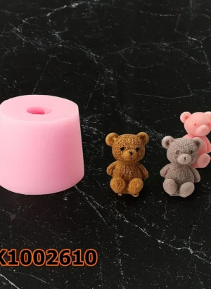 Silikon Kalıp Mum Kalıbı – Minik Tüylü Ayıcık