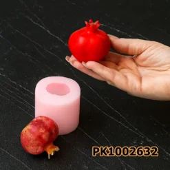 PK1002732 - Silikon Kalıp Mum Kalıbı - Nar Orta Boy