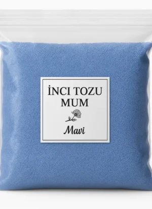 inci tozu mum mavi