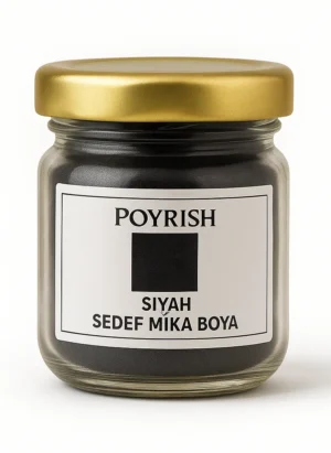 siyah sedef mika boya